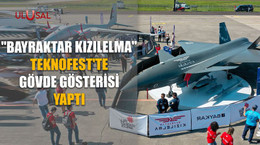 "Bayraktar Kızılelma" Teknofest Karadeniz'de gövde gösterisi yaptı